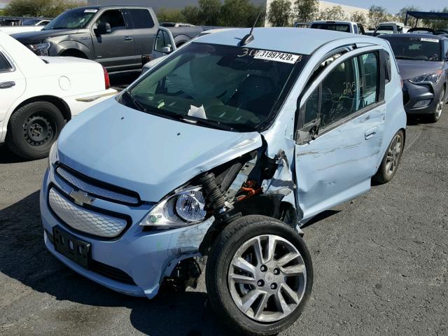 KL8CK6S05FC727416 - 2015 CHEVROLET SPARK EV 1 BLUE photo 2