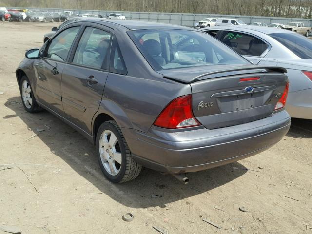 1FAFP38Z84W158766 - 2004 FORD FOCUS ZTS GRAY photo 3