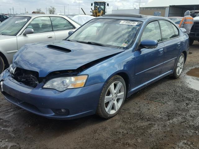 4S3BL676976200573 - 2007 SUBARU LEGACY GT BLUE photo 2