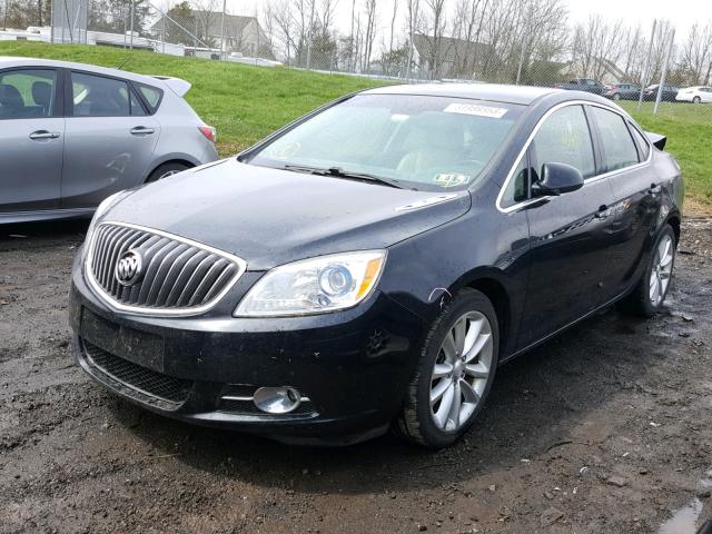 1G4PP5SK6C4164030 - 2012 BUICK VERANO BLACK photo 2