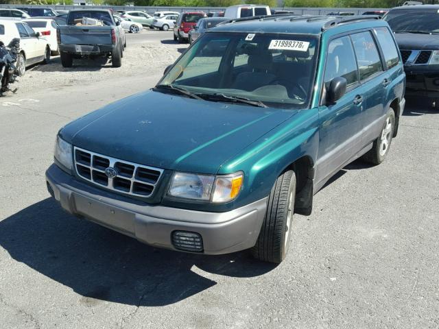 JF1SF6551XH701629 - 1999 SUBARU FORESTER S GREEN photo 2