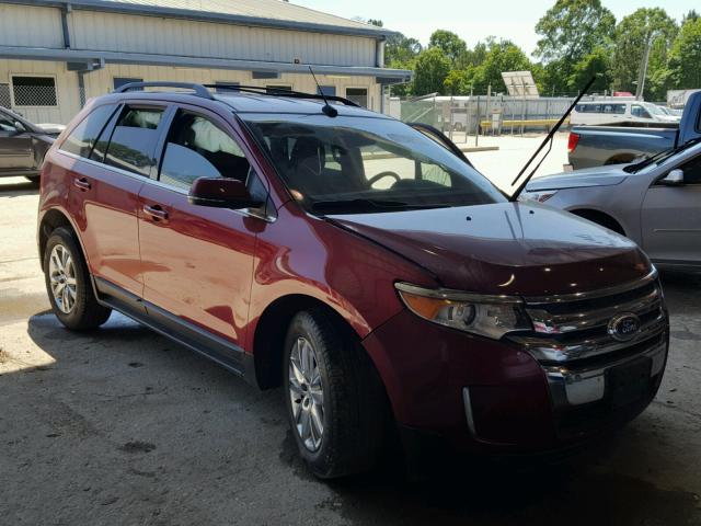 2FMDK3K92EBA89046 - 2014 FORD EDGE LIMIT RED photo 1