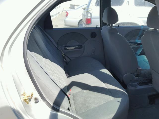 KL1TD52695B413425 - 2005 CHEVROLET AVEO BASE Gümüş fotoğraf 6
