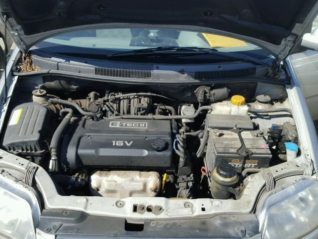 KL1TD52695B413425 - 2005 CHEVROLET AVEO BASE Gümüş fotoğraf 7
