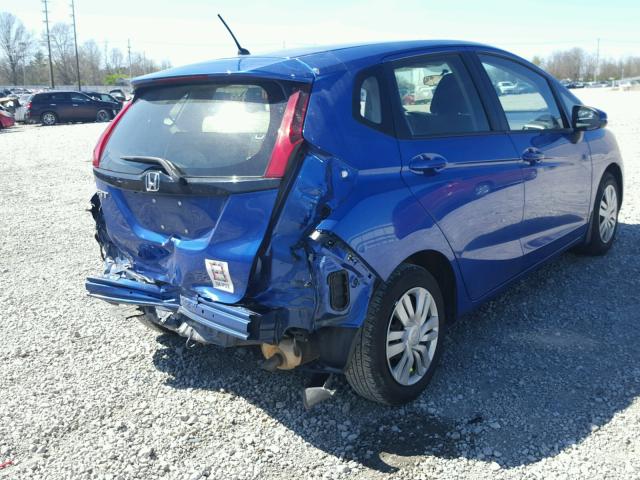 JHMGK5H56GX030125 - 2016 HONDA FIT LX BLUE photo 4