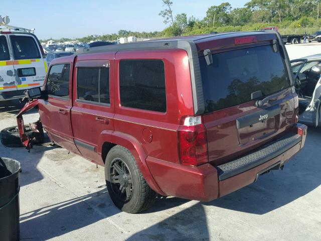 1J8HH48K78C155673 - 2008 JEEP COMMANDER RED photo 3