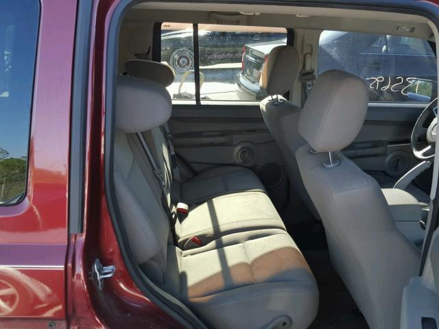 1J8HH48K78C155673 - 2008 JEEP COMMANDER RED photo 6