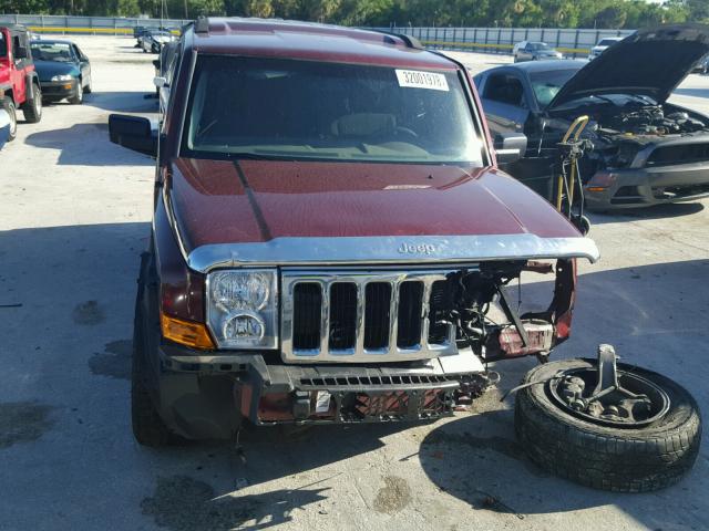 1J8HH48K78C155673 - 2008 JEEP COMMANDER RED photo 9
