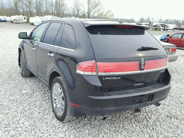 2LMDU68C69BJ05547 - 2009 LINCOLN MKX BLACK photo 3