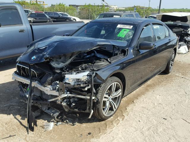 WBA7E2C37HG741375 - 2017 BMW 740 I BLACK photo 2