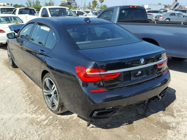 WBA7E2C37HG741375 - 2017 BMW 740 I BLACK photo 3