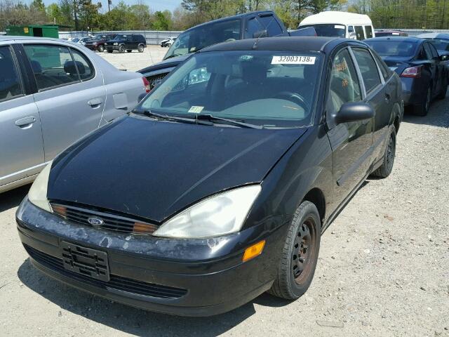 1FAFP33P02W177489 - 2002 FORD FOCUS LX BLACK photo 2