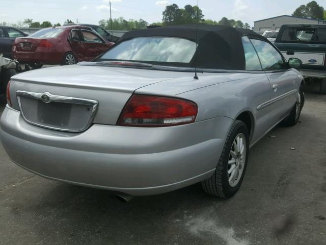 1C3EL55U71N556644 - 2001 CHRYSLER SEBRING LX SILVER photo 4