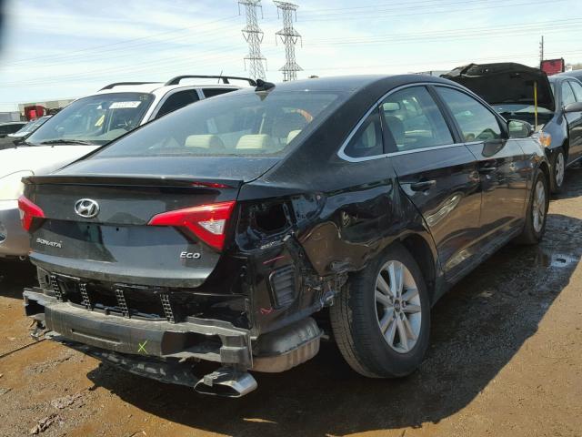 5NPE24AA0FH140690 - 2015 HYUNDAI SONATA ECO BLACK photo 4