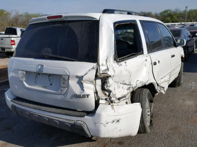 2HKYF18514H551280 - 2004 HONDA PILOT EXL WHITE photo 4