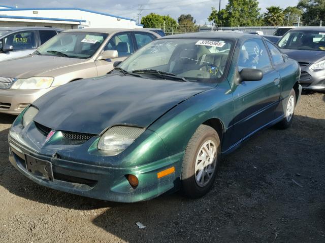 1G2JB124127127312 - 2002 PONTIAC SUNFIRE SE GREEN photo 2