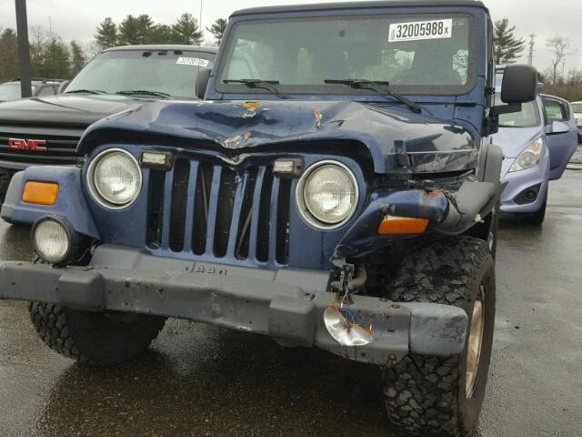 1J4FA39S83P352116 - 2003 JEEP WRANGLER C BLUE photo 9