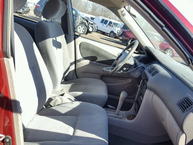 1Y1SK5289YZ436237 - 2000 CHEVROLET GEO PRIZM 红色 照片 5