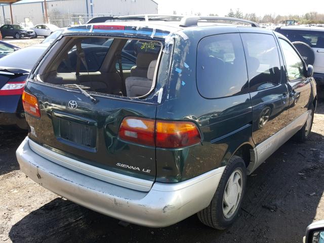 4T3ZF13C2XU140932 - 1999 TOYOTA SIENNA LE GREEN photo 4