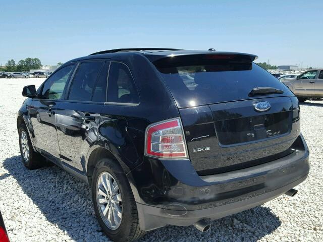 2FMDK39C97BA58252 - 2007 FORD EDGE SEL P BLACK photo 3