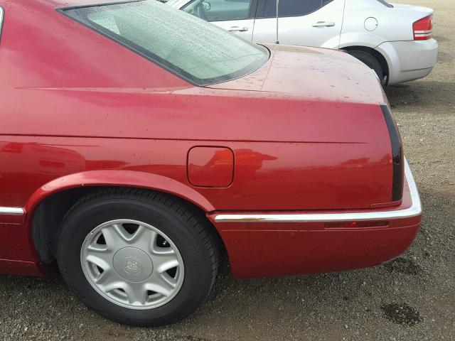 1G6EL12Y2WU609875 - 1998 CADILLAC ELDORADO RED photo 9