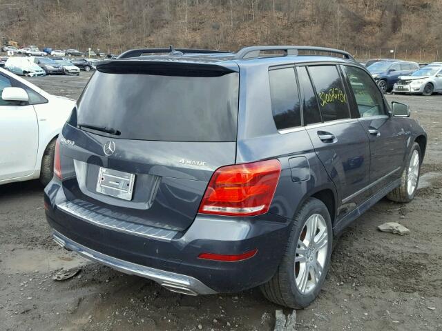 WDCGG8JB6FG382392 - 2015 MERCEDES-BENZ GLK 350 4M GRAY photo 4