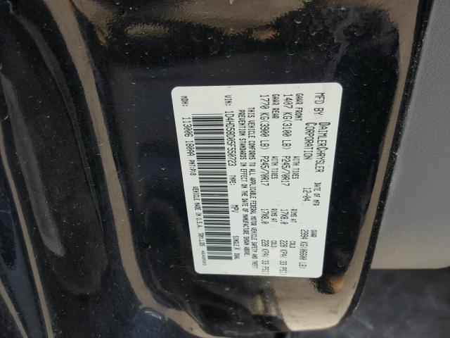 1D4HD58D05F550723 - 2005 DODGE DURANGO LI BLACK photo 10