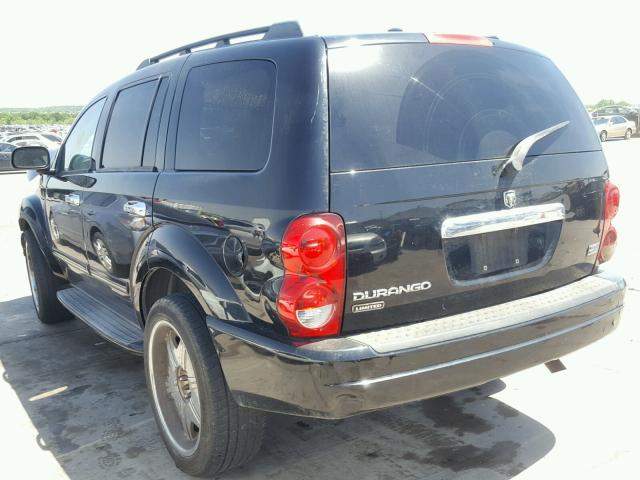 1D4HD58D05F550723 - 2005 DODGE DURANGO LI BLACK photo 3