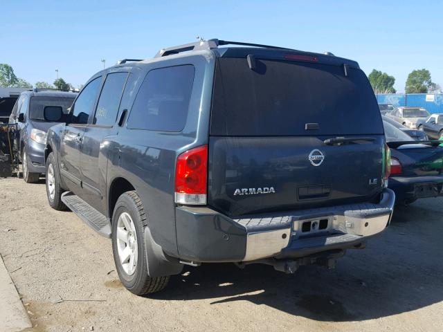 5N1AA08B66N710390 - 2006 NISSAN ARMADA SE GREEN photo 3