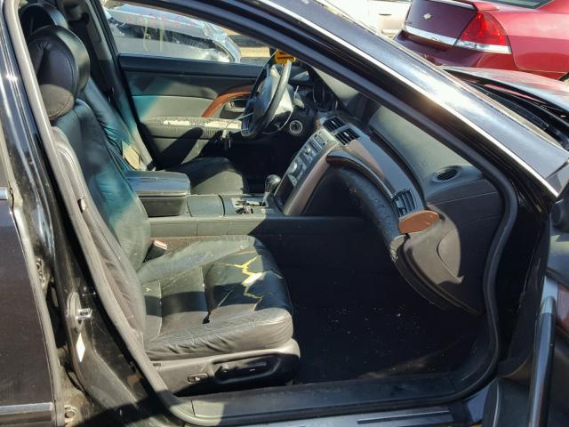 JH4KB165X5C015590 - 2005 ACURA RL შავი ფოტო 5