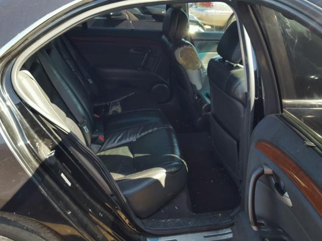 JH4KB165X5C015590 - 2005 ACURA RL შავი ფოტო 6