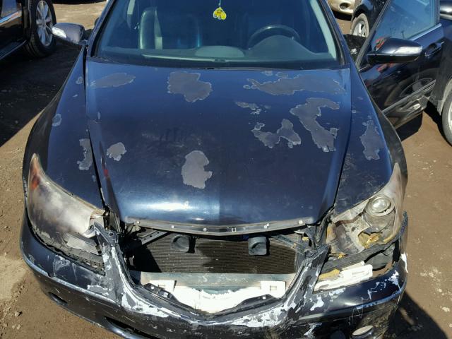 JH4KB165X5C015590 - 2005 ACURA RL BLACK photo 7