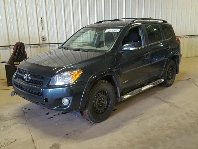 2T3RF4DV3BW111580 - 2011 TOYOTA RAV4 SPORT GREEN photo 2