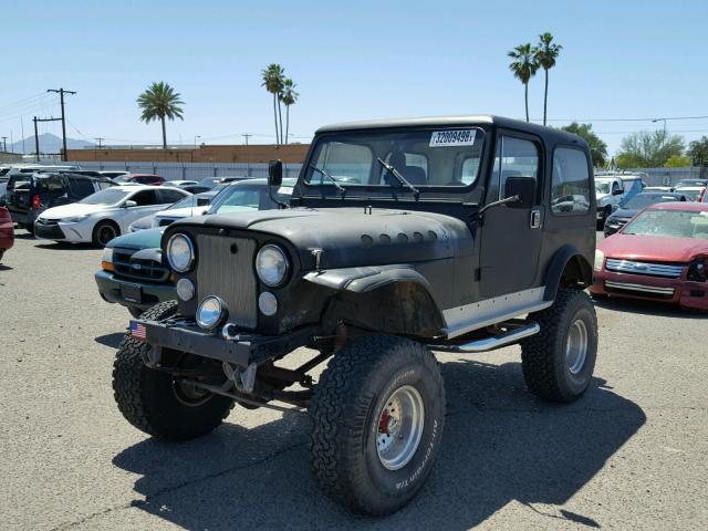 1JCCF87E1FT026463 - 1985 JEEP JEEP CJ7 BLACK photo 2