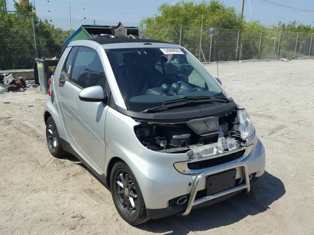 WMEEK31X88K182528 - 2008 SMART FORTWO PAS SILVER photo 1