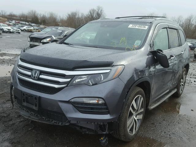 5FNYF6H09GB027475 - 2016 HONDA PILOT ELIT GRAY photo 2