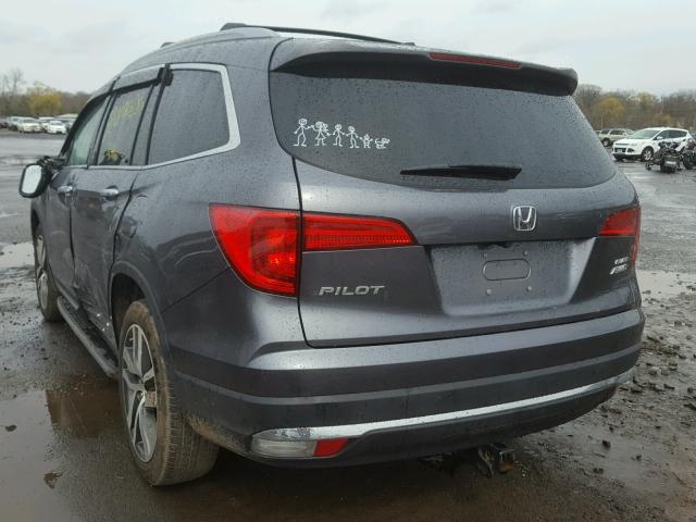 5FNYF6H09GB027475 - 2016 HONDA PILOT ELIT GRAY photo 3