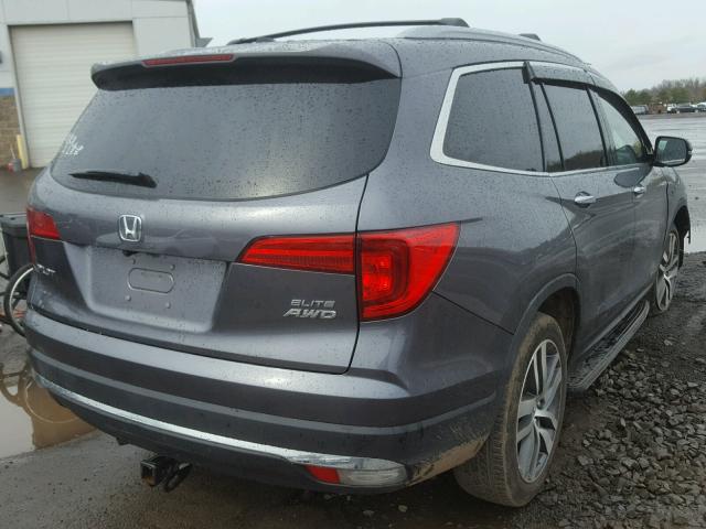 5FNYF6H09GB027475 - 2016 HONDA PILOT ELIT GRAY photo 4