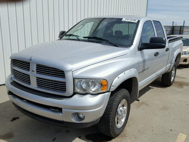 3D7KS28C75G821845 - 2005 DODGE RAM 2500 S SILVER photo 2