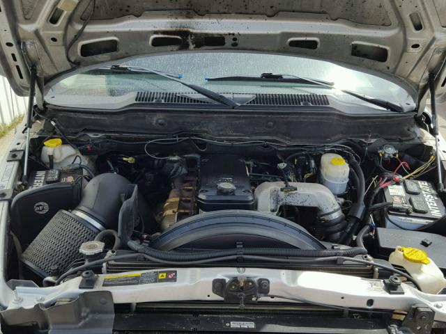 3D7KS28C75G821845 - 2005 DODGE RAM 2500 S SILVER photo 7