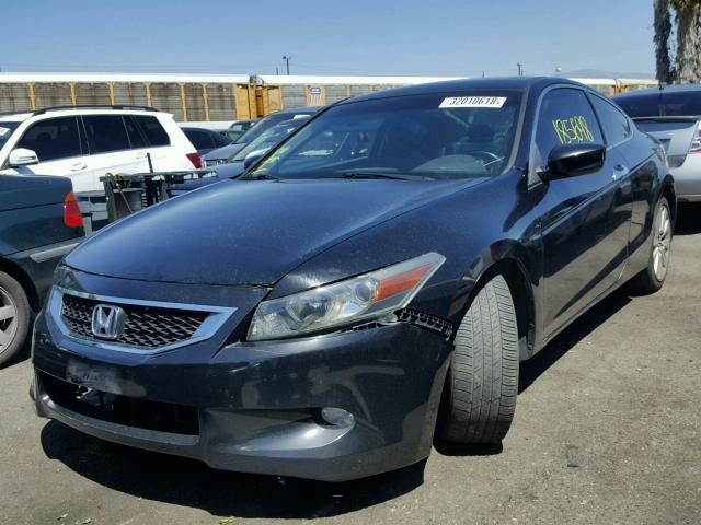 1HGCS22899A001968 - 2009 HONDA ACCORD EXL BLACK photo 2