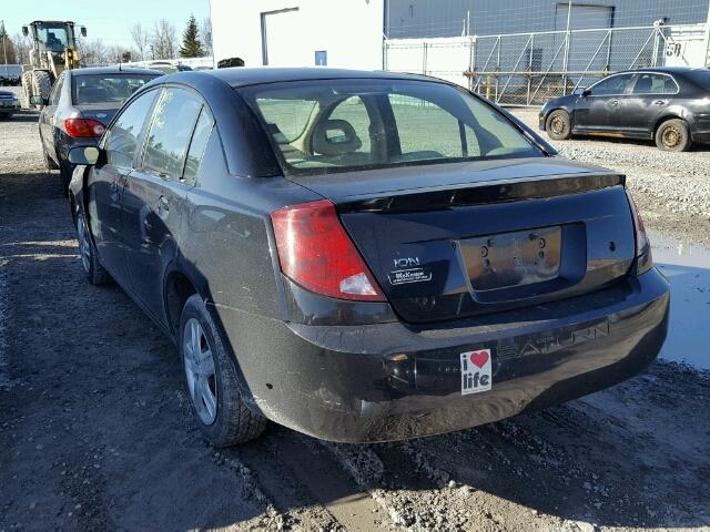 1G8AJ55F97Z187525 - 2007 SATURN ION LEVEL BLACK photo 3