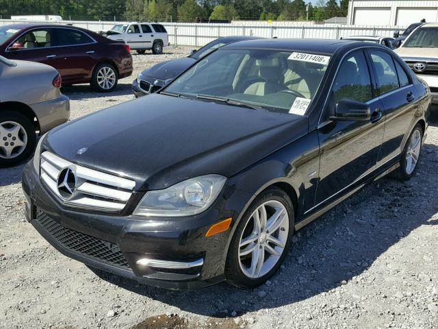 WDDGF4HB9CR205459 - 2012 MERCEDES-BENZ C 250 BLACK photo 2