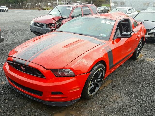 1ZVBP8CU3D5270430 - 2013 FORD MUSTANG BO RED photo 2