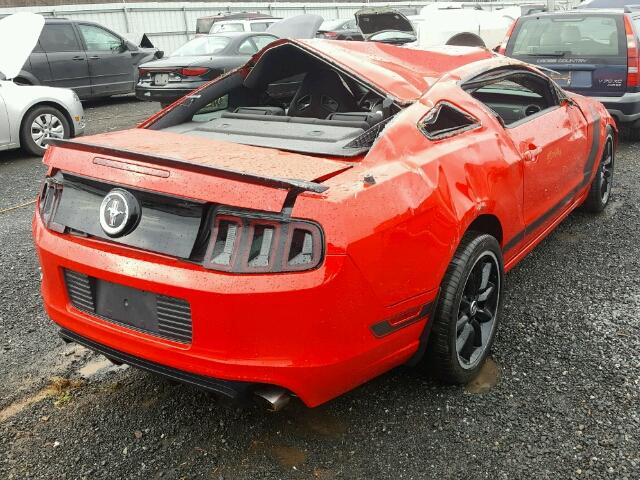 1ZVBP8CU3D5270430 - 2013 FORD MUSTANG BO RED photo 4