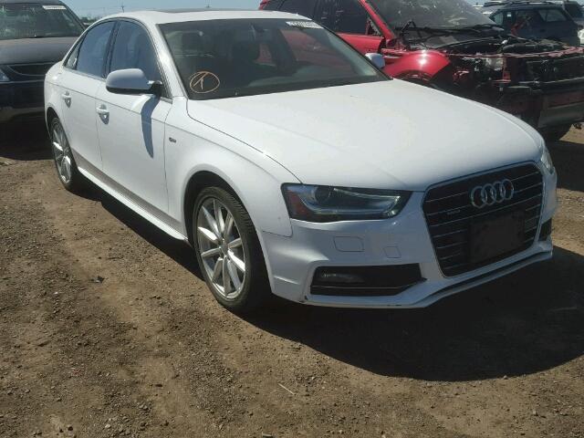 WAUFFAFL4GN002876 - 2016 AUDI A4 WHITE photo 1