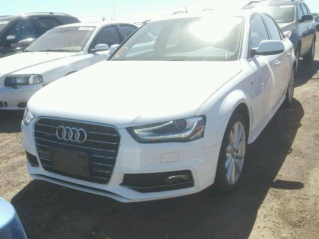 WAUFFAFL4GN002876 - 2016 AUDI A4 WHITE photo 2