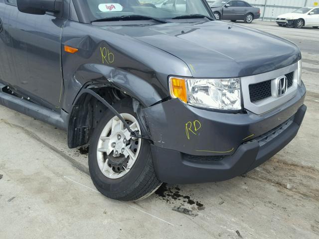 5J6YH18329L003987 - 2009 HONDA ELEMENT LX GRAY photo 9