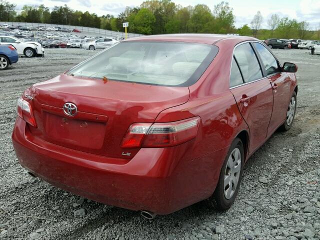 4T1BK46K57U043962 - 2007 TOYOTA CAMRY NEW RED photo 4