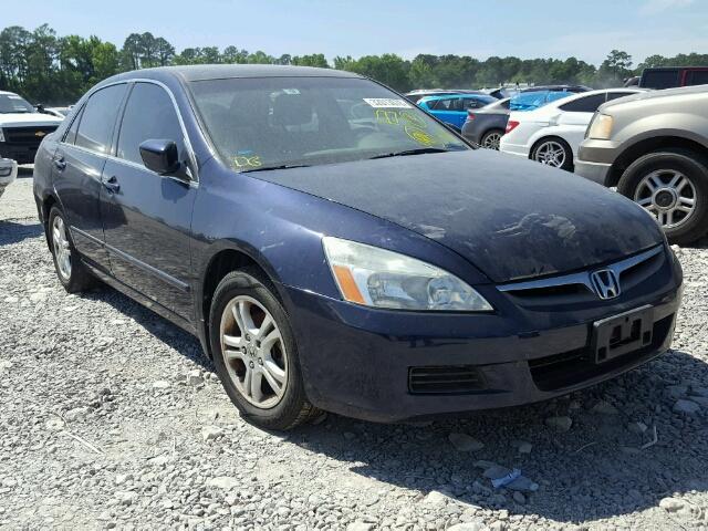 1HGCM56356A080030 - 2006 HONDA ACCORD SE BLUE photo 1